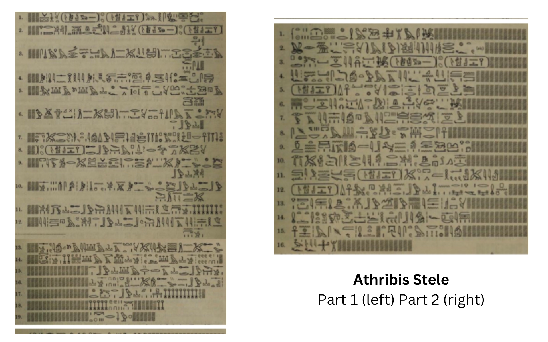 Athribis Stele of Pharoah Mneptah