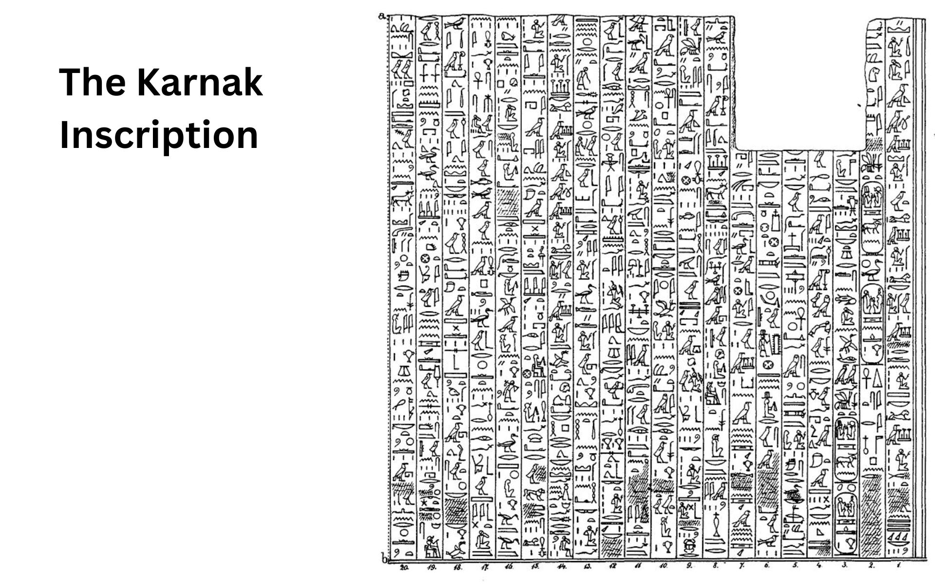 Karnak Inscription of Mneptah